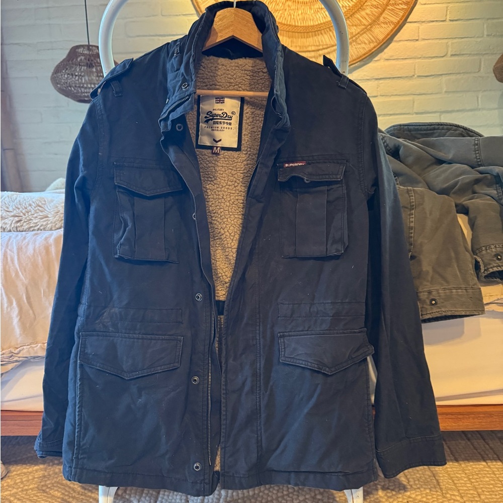 Superdry Navy Military Field Jacket